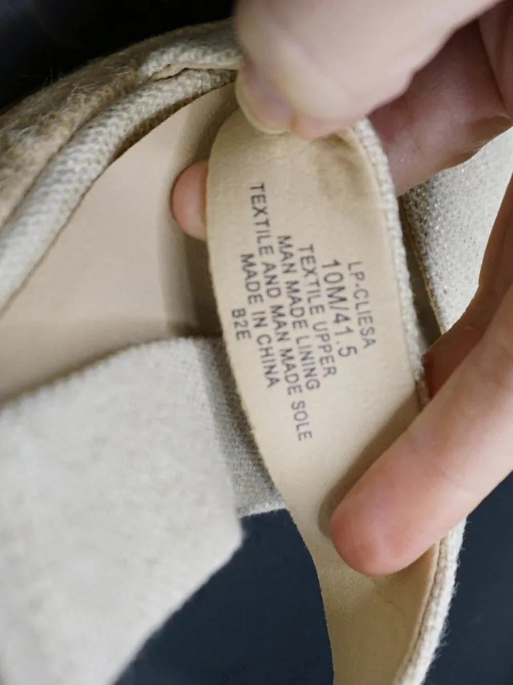 10 Lucky Brand Cliesa Women's Espadrille Wedge Sandals Natural Beige Canvas Jute